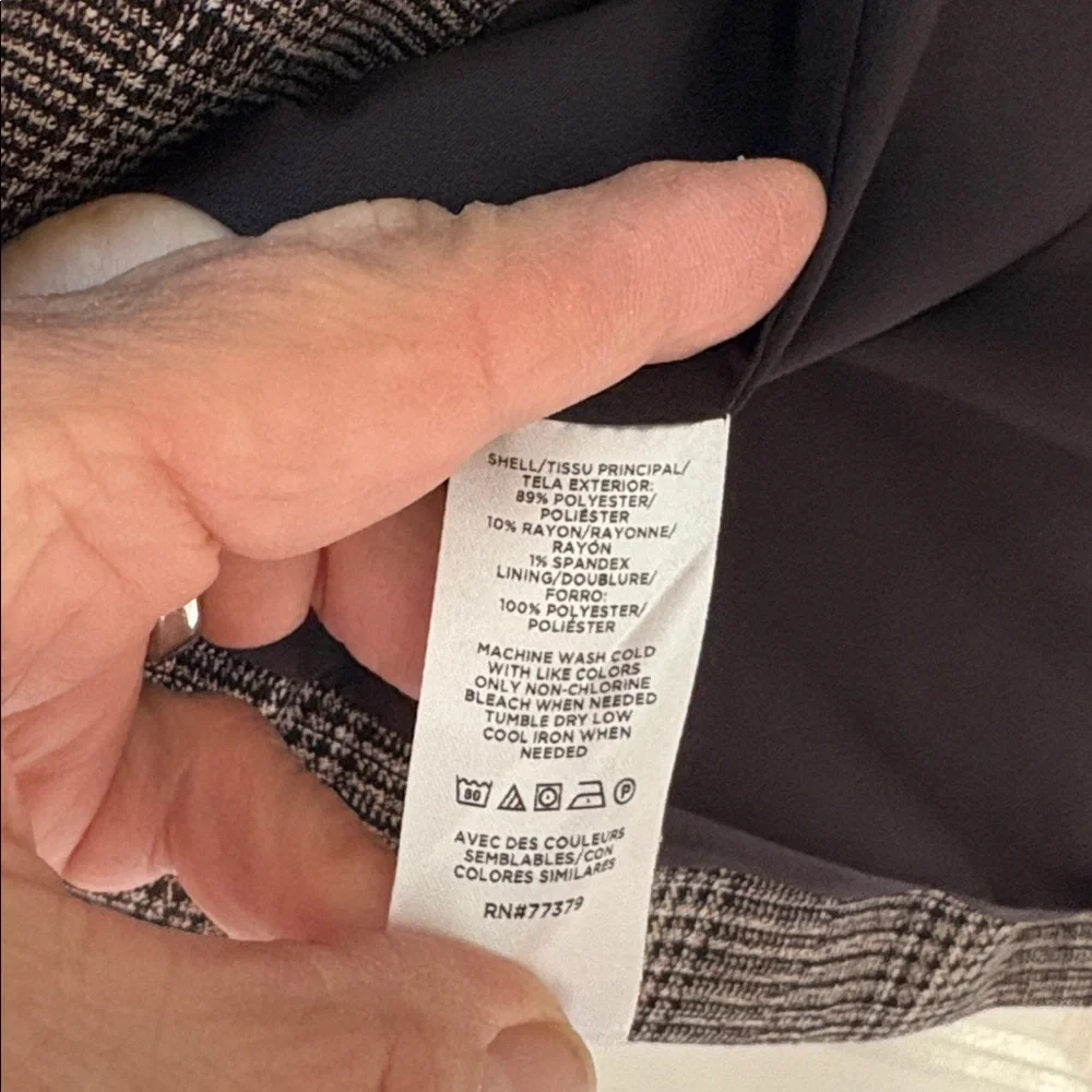 Ann Taylor Brown Plaid One Button Blazer - Picture 11 of 11